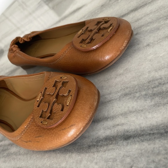 Tory Burch Tan Ballet Flats Size 8.5 - Picture 5 of 7